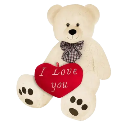 Peluche Valentin dans son coffret cadeau romantique - Packaging luxe Saint-Valentin